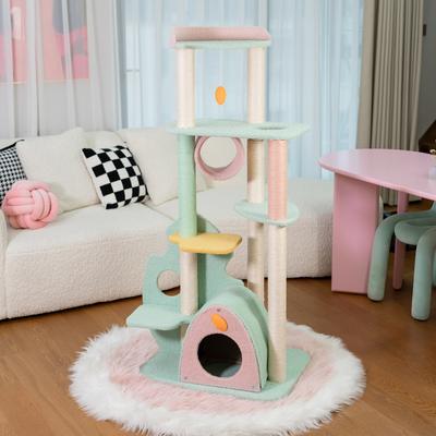 Show full view: Happy & Polly Wonderland 58-in Plush Cat Tree & Condo, Jumbo slide 9 of 10