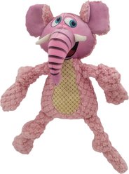 Happy Tails Woolie Elephant Dog Toy, Pink