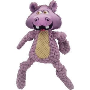 Happy Tails Woolie Hippo Dog Toy, Lilac