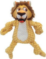 Happy Tails Woolie Lion Dog Toy, Yellow