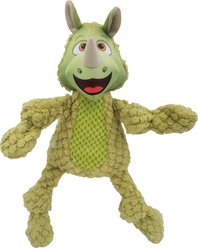 Happy Tails Woolie Rhino Dog Toy, Green