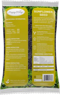 Show full view: Happy Wings Black Oil Sunflower Seed Wild Bird Food, 5-lb bag slide 2 of 7