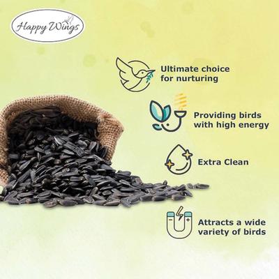 Show full view: Happy Wings Black Oil Sunflower Seed Wild Bird Food, 5-lb bag slide 3 of 7