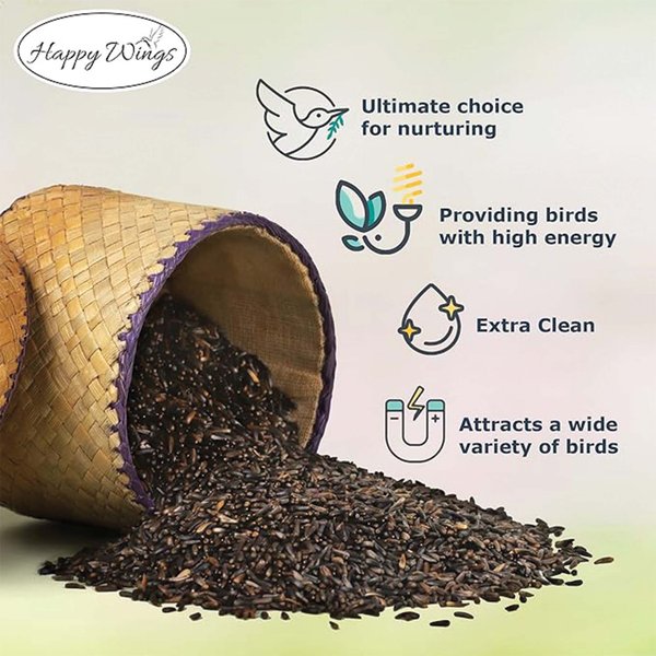 Happy Wings Nyjer Seed Wild Bird Food Prefilled Sock, 13-oz sock