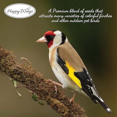 Show full view: Happy Wings NO GROW Finch Blend Wild Bird Food, 13-oz sock bag slide 5 of 7