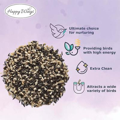 Show full view: Happy Wings Seed Blend Wild Bird Food, 5-lb bag slide 3 of 7