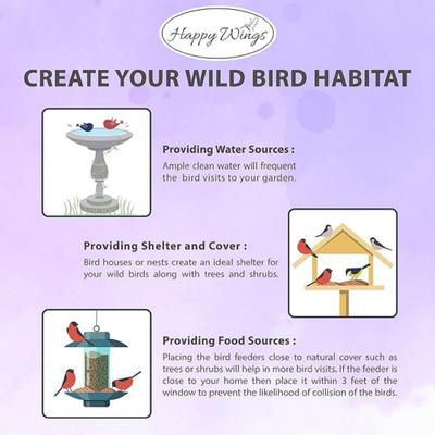 Show full view: Happy Wings Seed Blend Wild Bird Food, 5-lb bag slide 4 of 7