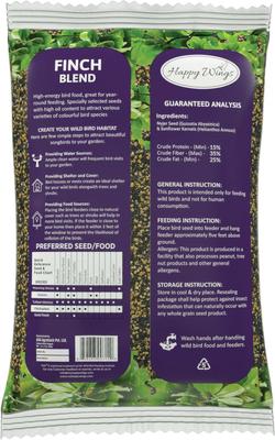 Show full view: Happy Wings Seed Blend Wild Bird Food, 5-lb bag slide 2 of 7