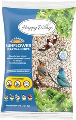 Happy Wings Sunflower Seed Hearts & Chips Wild Bird Food, 5-lb bag