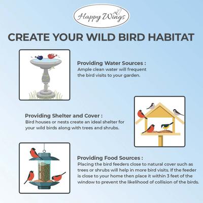 Show full view: Happy Wings Sunflower Seed Hearts & Chips Wild Bird Food, 5-lb bag slide 3 of 7