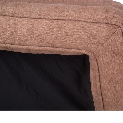Show full view: HappyCare Textiles Advanced Graphene Orthopedic Foam Dog Sofa Bed, Brown & Black, Large slide 7 of 8