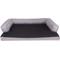 Show in main carousel: HappyCare Textiles Advanced Graphene Orthopedic Foam Dog Sofa Bed, Grey & Black, Large slide 1 of 8