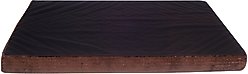 HappyCare Textiles Advanced Graphene Orthopedic Foam Flat Pet Bed, Large, Brown & Black