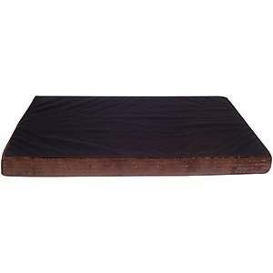 HappyCare Textiles Advanced Graphene Orthopedic Foam Flat Pet Bed, Large, Brown & Black