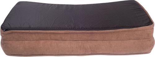 Show full view: HappyCare Textiles Advanced Graphene Orthopedic Foam Flat Pet Bed, Large, Brown & Black slide 4 of 6