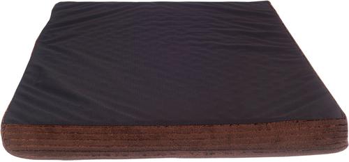 Show full view: HappyCare Textiles Advanced Graphene Orthopedic Foam Flat Pet Bed, Large, Brown & Black slide 5 of 6
