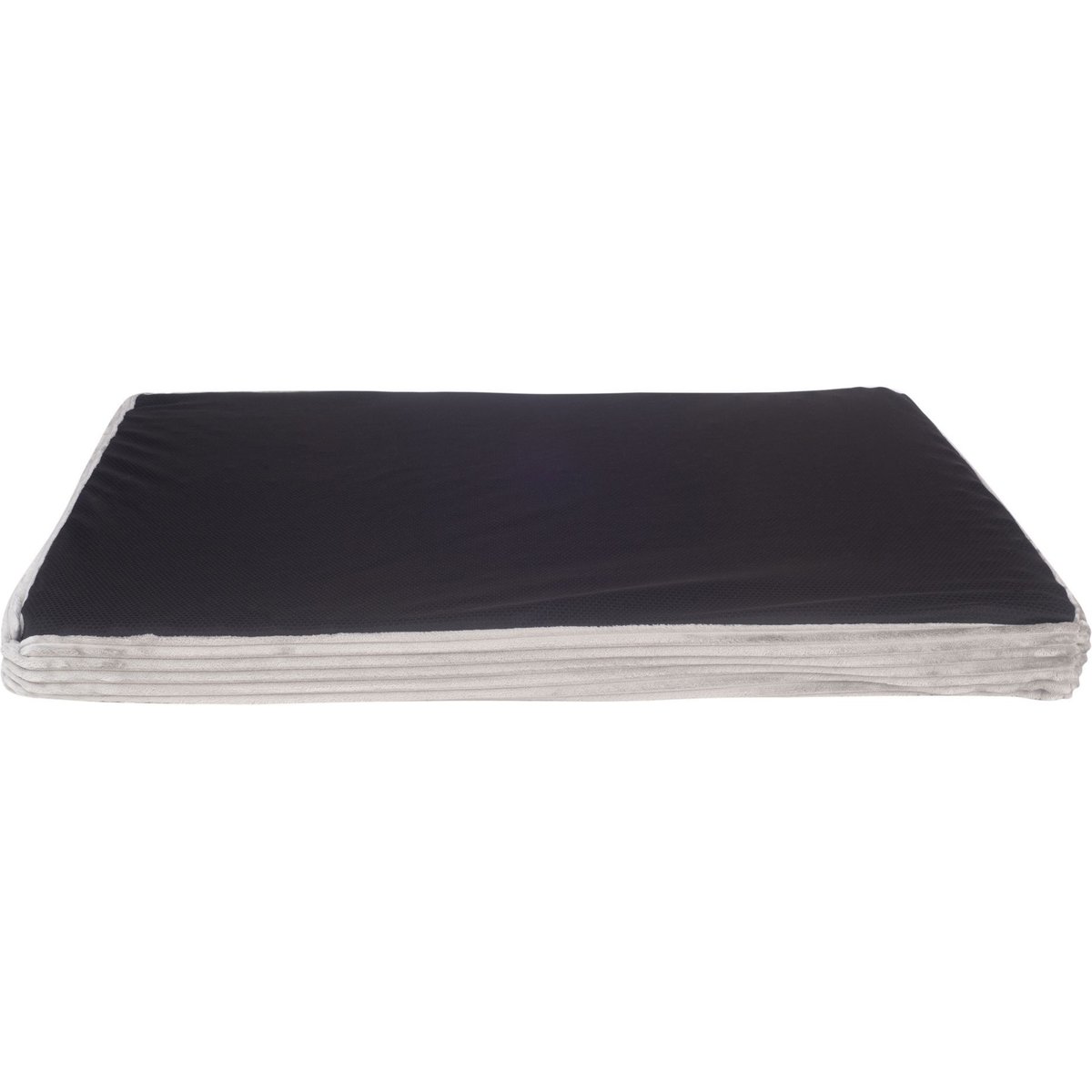 HappyCare Textiles Advanced Graphene Orthopedic Foam Flat Pet Bed, Large, Grey & Black