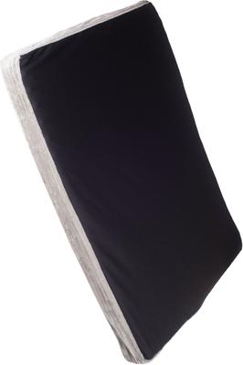 Show full view: HappyCare Textiles Advanced Graphene Orthopedic Foam Flat Pet Bed, Large, Grey & Black  slide 6 of 6