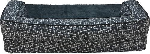 Show full view: HappyCare Textiles Advanced LaTextiles Foam Dog Sofa Bed, Grey, Medium slide 5 of 8