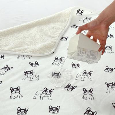 Show full view: HappyCare Textiles Advanced Pets Waterproof Cat & Dog Blanket, 50x60-in, White slide 6 of 9