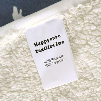 Show full view: HappyCare Textiles Advanced Pets Waterproof Cat & Dog Blanket, 50x60-in, White/Grey Dog slide 8 of 9