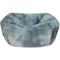 Show in main carousel: HappyCare Textiles Calming Anxiety Bolster Dog Bed, Blue/White, Large slide 3 of 7
