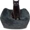 Show in main carousel: HappyCare Textiles Calming Anxiety Bolster Dog Bed, Dark Forst, Large slide 1 of 8