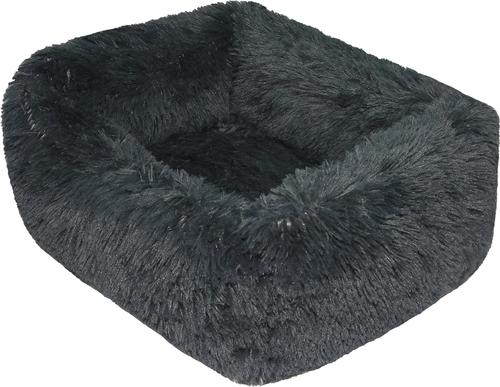 Show full view: HappyCare Textiles Calming Anxiety Bolster Dog Bed, Dark Forst, Small slide 5 of 8