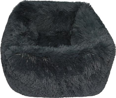 Show full view: HappyCare Textiles Calming Anxiety Bolster Dog Bed, Dark Forst, Small slide 7 of 8