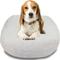 Show in main carousel: HappyCare Textiles Calming Anxiety Bolster Dog Bed, Off White, Large slide 1 of 8
