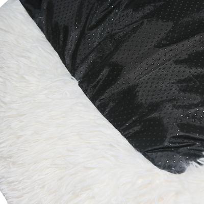 Show full view: HappyCare Textiles Calming Anxiety Bolster Dog Bed, Off White, Large slide 6 of 8