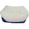 Show in main carousel: HappyCare Textiles Calming Durable Bolster Dog Bed, Printed Oxford Blue, Large slide 7 of 7