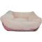 Show in main carousel: HappyCare Textiles Calming Durable Bolster Dog Bed, Printed Oxford Pink, Large slide 3 of 7