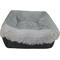 Show in main carousel: HappyCare Textiles Calming Durable Bolster Dog Bed, Solid Oxford Dark Grey, Large slide 7 of 8