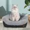 Show in main carousel: HappyCare Textiles Calming Durable Bolster Dog Bed, Solid Oxford Dark Grey, Medium slide 4 of 8