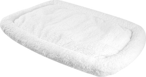 Show full view: HappyCare Textiles Classic Warm Sherpa Cat & Dog Crate Bolster, White, 24-in slide 3 of 7