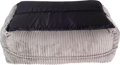 Show full view: HappyCare Textiles Decorative Corduory Rectangle Orthopedic Cat & Dog Bed, Grey slide 6 of 8