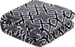 HappyCare Textiles Dog Blanket, Dark Grey