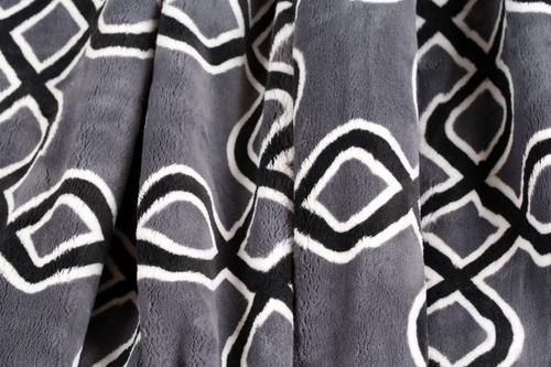 Show full view: HappyCare Textiles Dog Blanket, Dark Grey slide 4 of 5