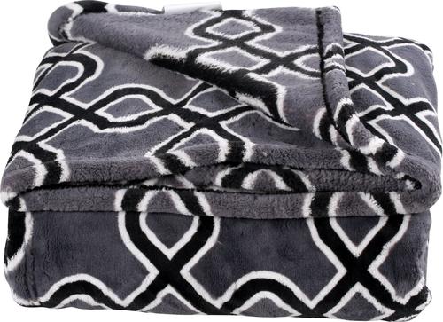 Show full view: HappyCare Textiles Dog Blanket, Dark Grey slide 5 of 5