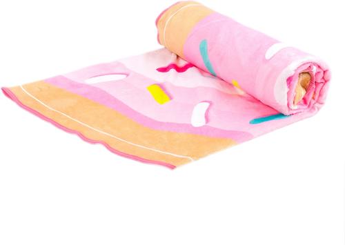 Show full view: HappyCare Textiles Donut Blanket, Pink Party Sprinkle, 60-in slide 3 of 5