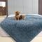 Show in main carousel: HappyCare Textiles Duplex Warm Comfort Faux Fur Sherpa Waterproof Dog & Cat Blanket, Blue, Small slide 1 of 9