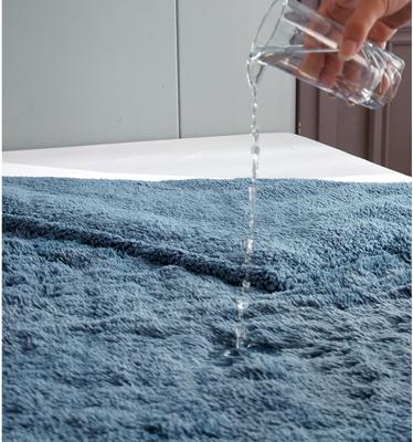 Show full view: HappyCare Textiles Duplex Warm Comfort Faux Fur Sherpa Waterproof Dog & Cat Blanket, Blue, Small slide 5 of 9