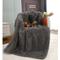 Show in main carousel: HappyCare Textiles Duplex Warm Comfort Faux Fur Sherpa Waterproof Dog & Cat Blanket, Dark Grey, Medium slide 3 of 9