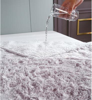 Show full view: HappyCare Textiles Duplex Warm Comfort Faux Fur Sherpa Waterproof Dog & Cat Blanket, Light Grey, Medium slide 6 of 9