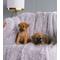 Show in main carousel: HappyCare Textiles Duplex Warm Comfort Faux Fur Sherpa Waterproof Dog & Cat Blanket, Light Grey, Medium slide 4 of 9