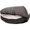 Show in main carousel: HappyCare Textiles Durable Oxford to Sherpa Pet Cave Covered Cat & Dog Bed with Removable Cover, Gray slide 4 of 7