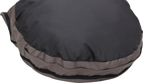 Show full view: HappyCare Textiles Durable Oxford to Sherpa Pet Cave Covered Cat & Dog Bed with Removable Cover, Gray slide 5 of 7