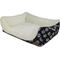 Show in main carousel: HappyCare Textiles Durable Printed Oxford Plush Bolster Cat & Dog Bed, Black, Large slide 5 of 9