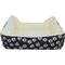 Show in main carousel: HappyCare Textiles Durable Printed Oxford Plush Bolster Cat & Dog Bed, Black, Large slide 6 of 9